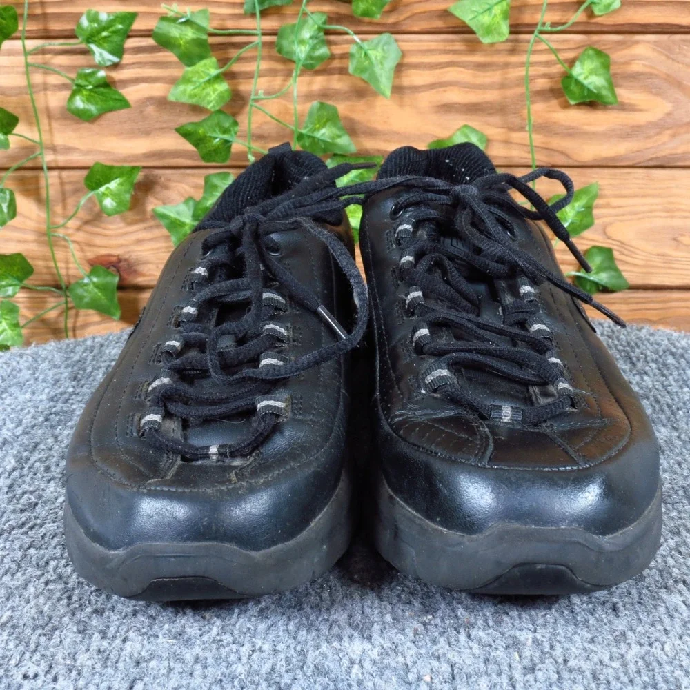 Skechers Sure Track Trickel Womens Work Sneaker 9.5 Slip Resistant Black Leather